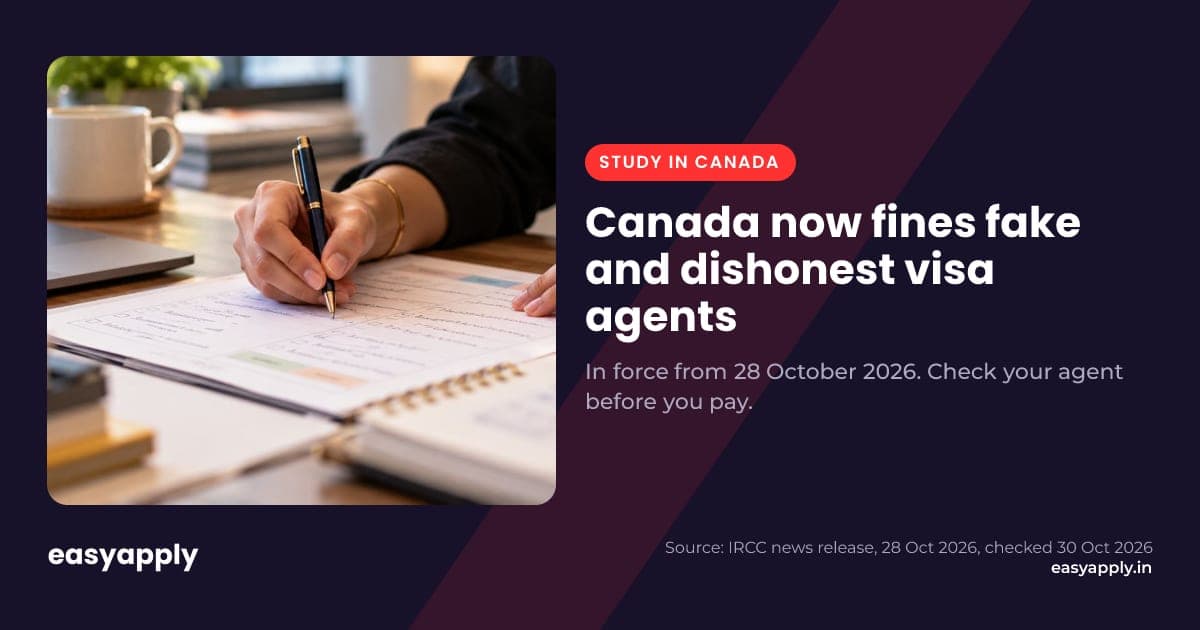 Canada now fines unauthorised and dishonest immigration agents, from 28 October 2026
